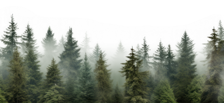 PNG Pine trees forest nature backgrounds landscape.