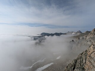 Cloud covered valley