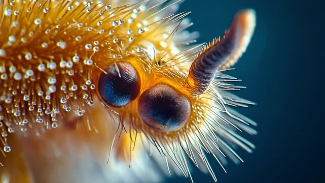 Macro Photography of a Springtail
