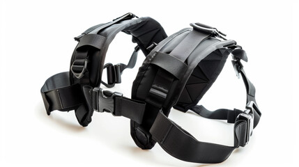 Shoulder immobilizers for stabilizing and supporting injured shoulders isolated on white background