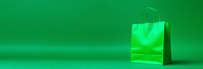 green shopping bag