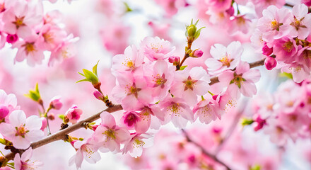 pink cherry blossom in spring