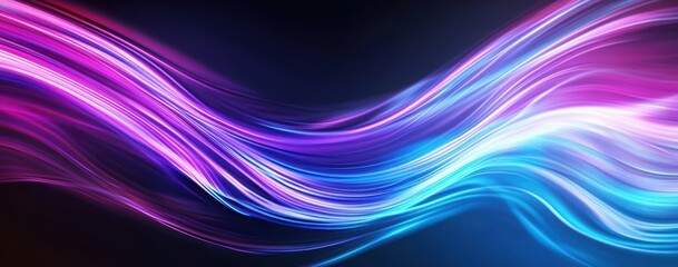Fototapeta premium Abstract Purple Blue Swirling Light Streaks Background