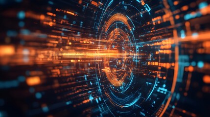 Abstract tech background. Futuristic technology interface. 