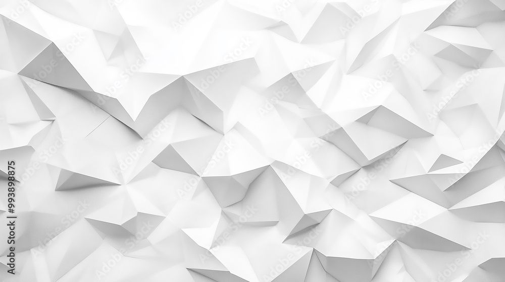 Poster abstract background of polygons on white background. white cloth background abstract with soft shape