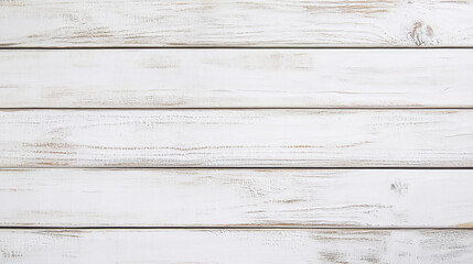 Naklejka premium Top view of a vintage white wooden table background Place for adding text or design 