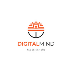 Digital Mind Creative Logo Design tech logo
