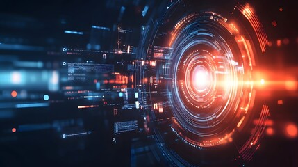 Abstract tech background. Futuristic technology interface. 