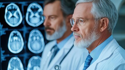 Medical team discussing patient's CT scan results, collaborative diagnosis, colorectal cancer, medical team