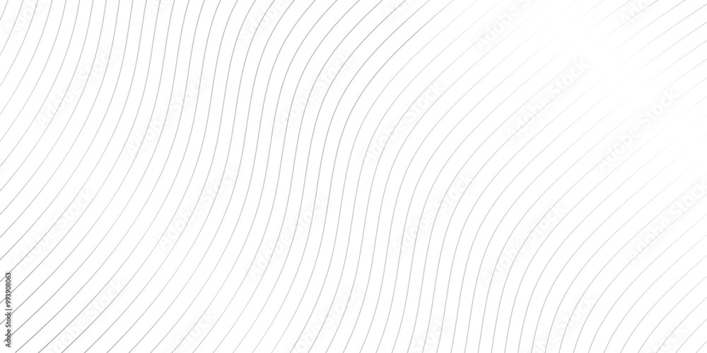 Poster curve wave seamless pattern line texture. abstract white and gray vector wave elegant striped diagon
