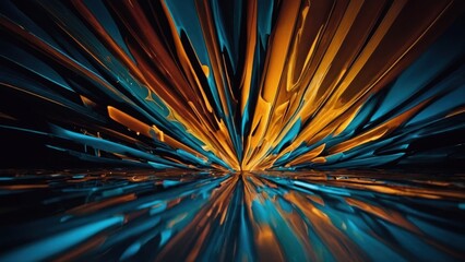 Subtle gradients and energetic shapes combine to produce a captivating abstract visual experience