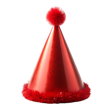 recommend clip art: red party hat isolated on transparent background