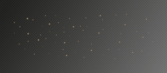 Vector sparkles on a transparent background. Effect stars.