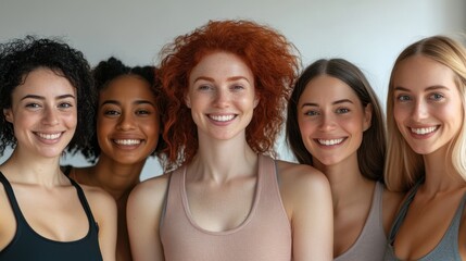 The Smiling Diverse Group Portrait