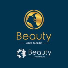 Beauty woman logo design for salon.