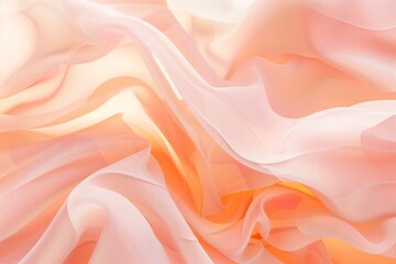 Fototapeta premium A long, curvy orange line with a white background