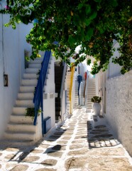 It consists of photographs I took during my trip to the Greek Islands, especially in Santorini, Mykonos and Lesvos. In this series, I mostly photographed the white houses on the islands.