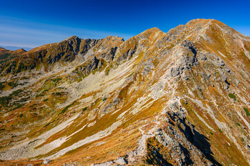 Picturesque landscape of the Tatra Mountains. The Rohace Mountains, Western Tatras, Slovakia.
