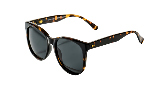 Black sunglasses Isolated on a white transparent background - Powered by Adobe