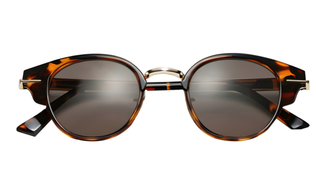 Black sunglasses Isolated on a white transparent background - Powered by Adobe