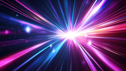 Fototapeta premium A burst of colorful light rays radiating outwards.
