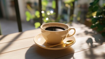 Obraz premium The Coffee Cup on Table