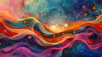 Radiant Waves: A Journey Through Abstract Motion