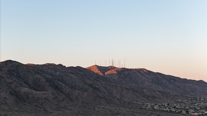 Radio Antenna at South Mountain in Phoenix. Arizona