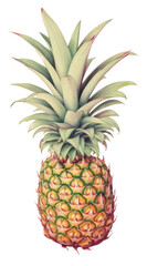 Fototapeta premium PNG Drawing of pineapple pencil pattern sketch fruit.