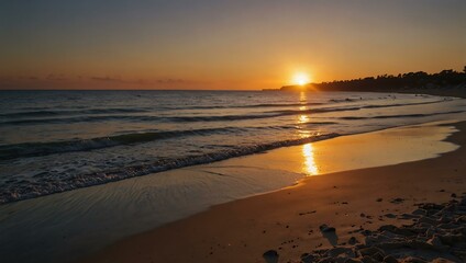 Sunset at the beach.