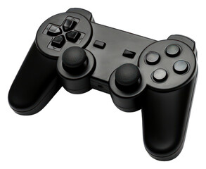 PNG Video game joystick black electronics.