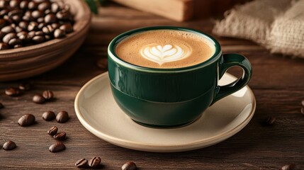 The Coffee Cup with Latte Art