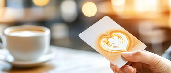 Coffee Latte Art Gift Card.
