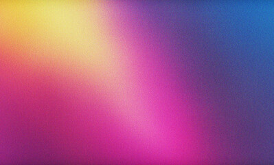Grainy Gradient Background Blue Red Abstract Glowing Color Wave Yellow Color Purple Dark backdrop Noise Texture Banner Poster Header Design