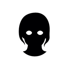 Wicked Horror Face Silhouette – Scary Vector Illustration for Creepy Themes