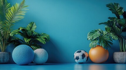 Simple Sports Equipment Layout with Ample Copy Space for Ads and Promotions