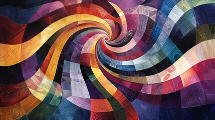 Fototapeta premium Ethereal Whirl of Cosmic Colors