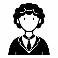 Teacher  Black Vector silhouette
