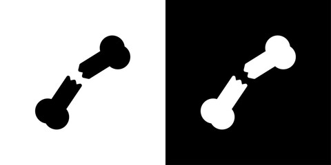 broken bone icon set vector illustration