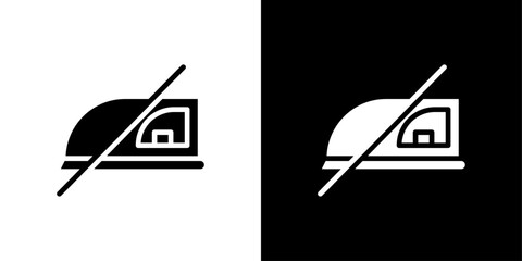 Do not iron icon set vector illustration