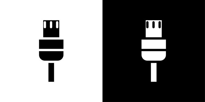 ethernet cable plug icon set vector illustration