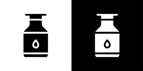 milk can container icon set vector illustration