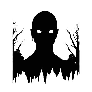 recommend clip art: Horror Mask Silhouette – Vector Illustration for Fearsome Designs