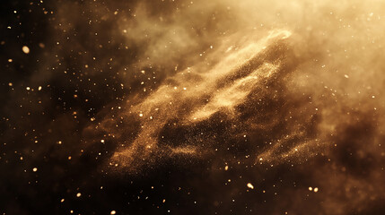 Wooden Table with Smoky Background
