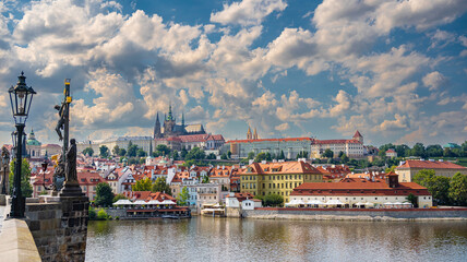 Fototapeta premium prague praha praga visit praga Hradczany panorama czech panorama view