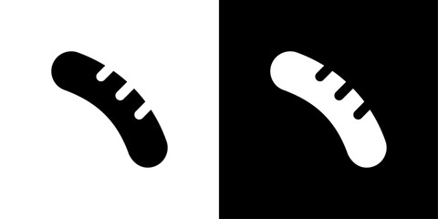 Sausage icon set vector illustration