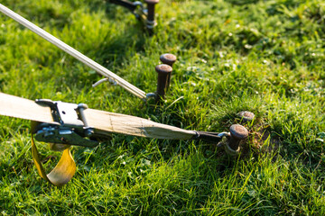 Verspannungen eines Zeltes