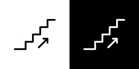 stairs icon set vector illustration
