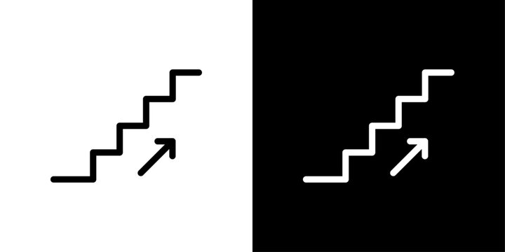 stairs icon set vector illustration