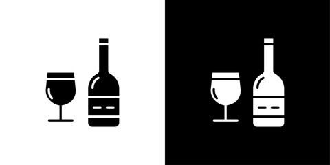 Wine icon set vector illustration